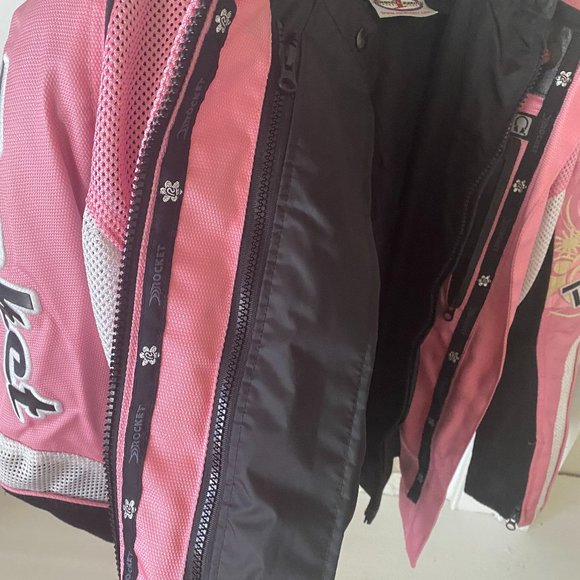 Women's Motorcycle Riding Matching Pink Set - Picture 13 of 13